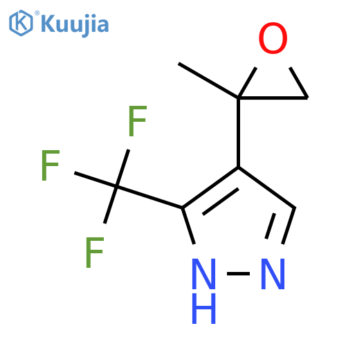 4-(2-methyloxiran-2-yl)-3-(trifluoromethyl)-1H-pyrazole structure