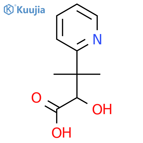 2-hydroxy-3-methyl-3-(pyridin-2-yl)butanoic acid structure