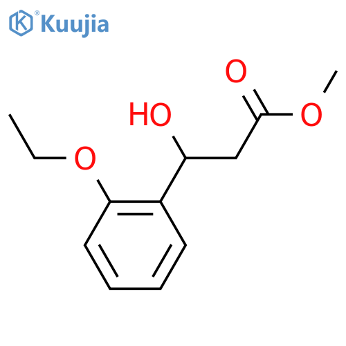 methyl 3-(2-ethoxyphenyl)-3-hydroxypropanoate structure