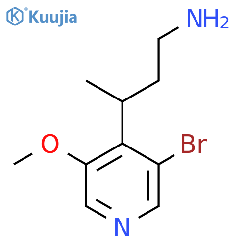 3-(3-bromo-5-methoxypyridin-4-yl)butan-1-amine structure