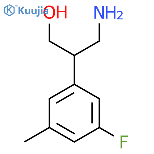 3-amino-2-(3-fluoro-5-methylphenyl)propan-1-ol structure