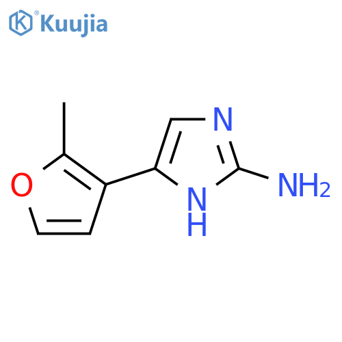 5-(2-methylfuran-3-yl)-1H-imidazol-2-amine structure