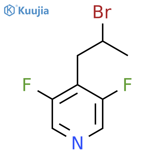 4-(2-bromopropyl)-3,5-difluoropyridine structure