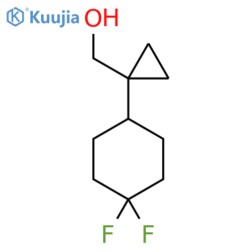 1-(4,4-difluorocyclohexyl)cyclopropylmethanol structure
