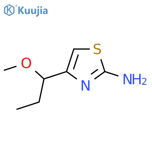 4-(1-methoxypropyl)-1,3-thiazol-2-amine structure
