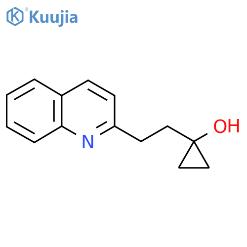 1-2-(quinolin-2-yl)ethylcyclopropan-1-ol structure