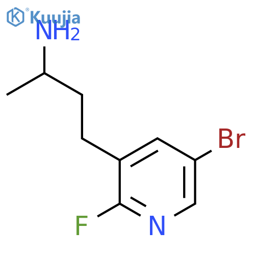 4-(5-bromo-2-fluoropyridin-3-yl)butan-2-amine structure