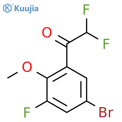1-(5-bromo-3-fluoro-2-methoxyphenyl)-2,2-difluoroethan-1-one structure