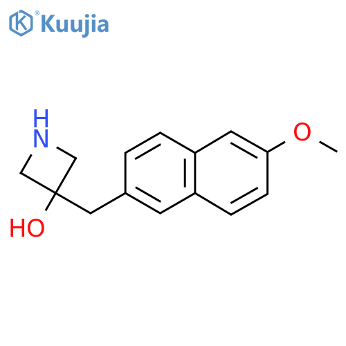 3-(6-methoxynaphthalen-2-yl)methylazetidin-3-ol structure