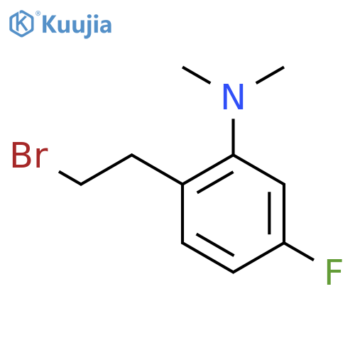2-(2-bromoethyl)-5-fluoro-N,N-dimethylaniline structure