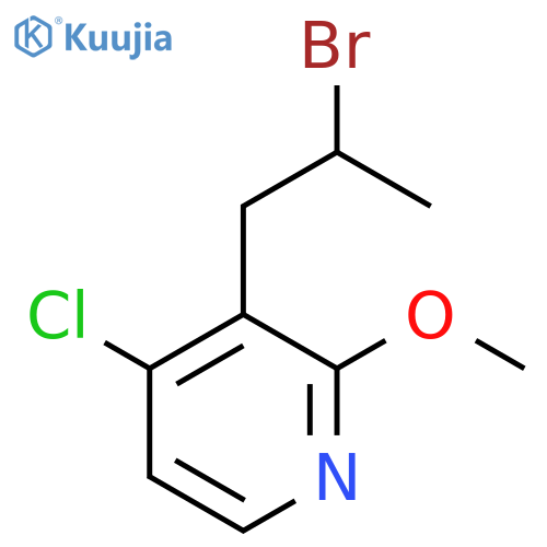 3-(2-bromopropyl)-4-chloro-2-methoxypyridine structure