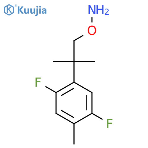 O-2-(2,5-difluoro-4-methylphenyl)-2-methylpropylhydroxylamine structure