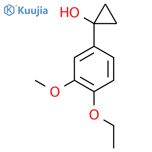 1-(4-ethoxy-3-methoxyphenyl)cyclopropan-1-ol structure