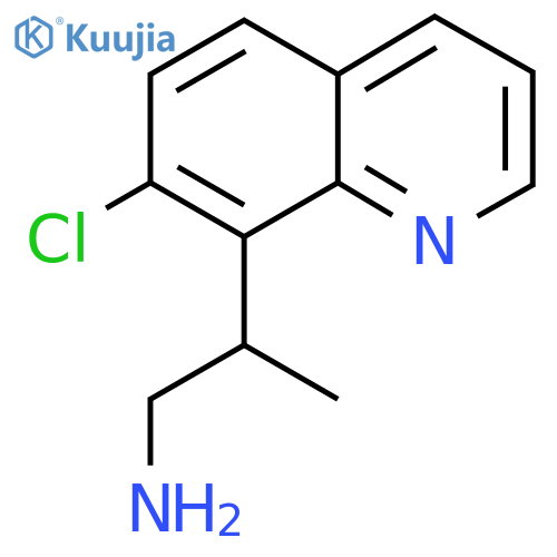 2-(7-chloroquinolin-8-yl)propan-1-amine structure
