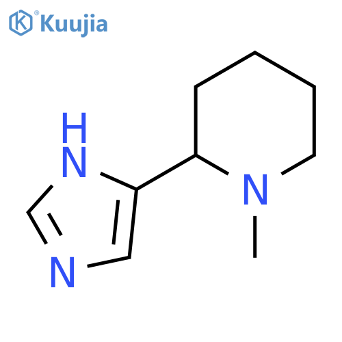 2-(1H-imidazol-4-yl)-1-methylpiperidine structure