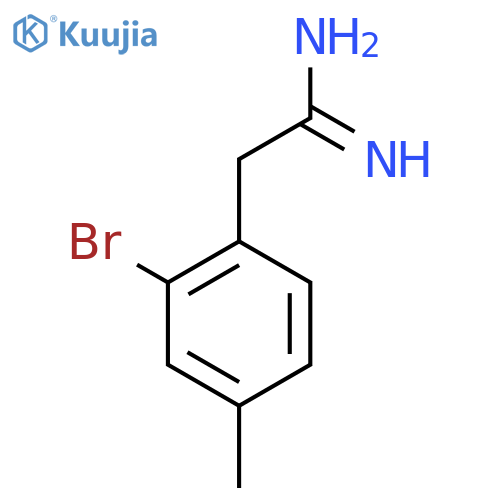 2-(2-bromo-4-methylphenyl)ethanimidamide structure