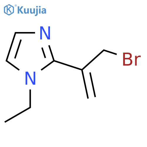 2-(3-bromoprop-1-en-2-yl)-1-ethyl-1H-imidazole structure