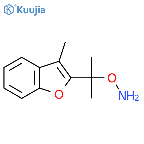 O-2-(3-methyl-1-benzofuran-2-yl)propan-2-ylhydroxylamine structure