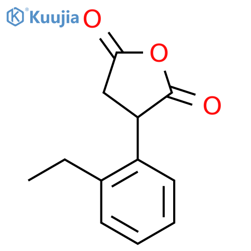 3-(2-ethylphenyl)oxolane-2,5-dione structure