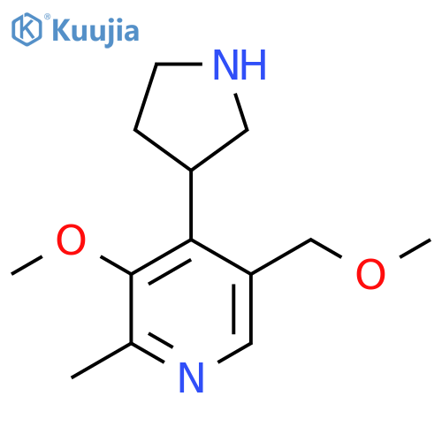 3-methoxy-5-(methoxymethyl)-2-methyl-4-(pyrrolidin-3-yl)pyridine structure