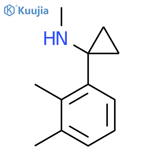 1-(2,3-dimethylphenyl)-N-methylcyclopropan-1-amine structure