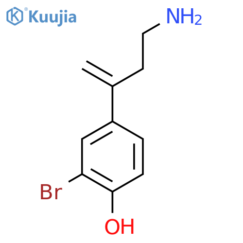 4-(4-aminobut-1-en-2-yl)-2-bromophenol structure