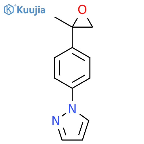 1-4-(2-methyloxiran-2-yl)phenyl-1H-pyrazole structure