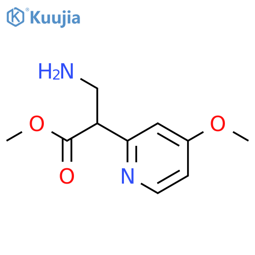methyl 3-amino-2-(4-methoxypyridin-2-yl)propanoate structure