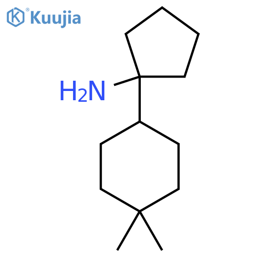 1-(4,4-dimethylcyclohexyl)cyclopentan-1-amine structure