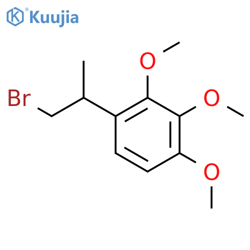 1-(1-bromopropan-2-yl)-2,3,4-trimethoxybenzene structure