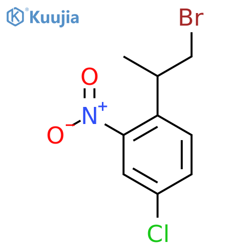 1-(1-bromopropan-2-yl)-4-chloro-2-nitrobenzene structure
