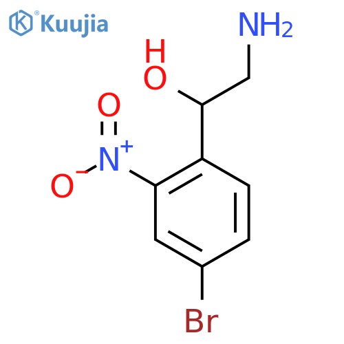 2-Amino-1-(4-bromo-2-nitrophenyl)ethan-1-ol structure