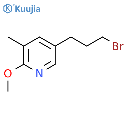 5-(3-Bromopropyl)-2-methoxy-3-methylpyridine structure