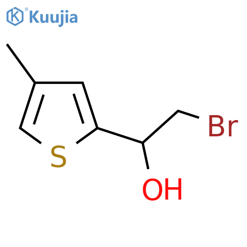 2-bromo-1-(4-methylthiophen-2-yl)ethan-1-ol structure