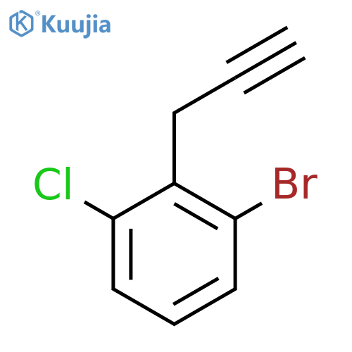 1-bromo-3-chloro-2-(prop-2-yn-1-yl)benzene structure
