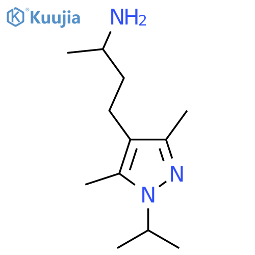 4-3,5-dimethyl-1-(propan-2-yl)-1H-pyrazol-4-ylbutan-2-amine structure
