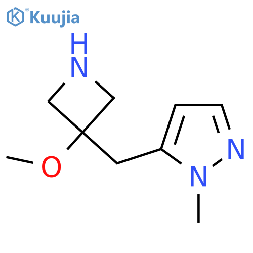 5-(3-methoxyazetidin-3-yl)methyl-1-methyl-1H-pyrazole structure