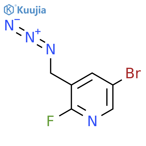3-(azidomethyl)-5-bromo-2-fluoropyridine structure