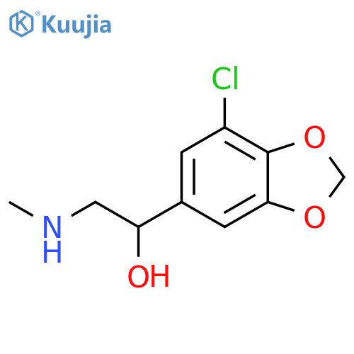 1-(7-chloro-1,3-dioxaindan-5-yl)-2-(methylamino)ethan-1-ol structure