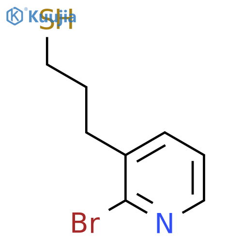 3-(2-bromopyridin-3-yl)propane-1-thiol structure