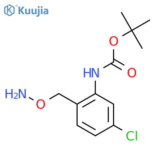tert-butyl N-{2-(aminooxy)methyl-5-chlorophenyl}carbamate structure