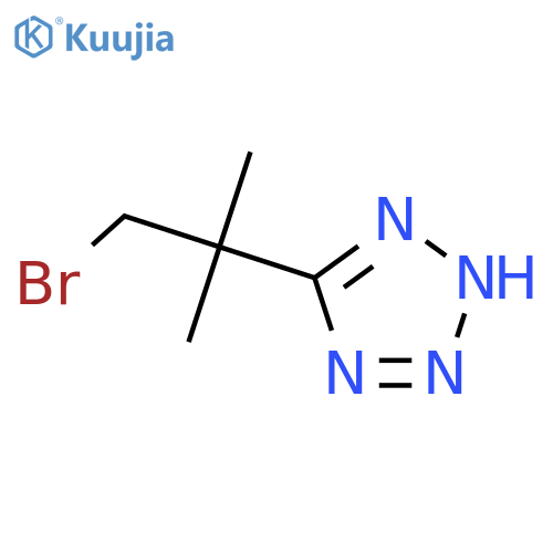 5-(1-bromo-2-methylpropan-2-yl)-1H-1,2,3,4-tetrazole structure