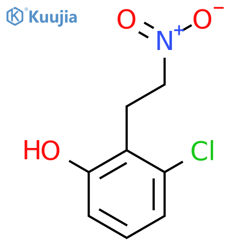 3-chloro-2-(2-nitroethyl)phenol structure