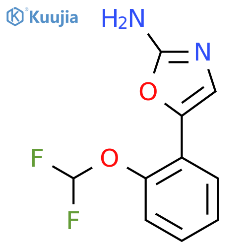 5-2-(difluoromethoxy)phenyl-1,3-oxazol-2-amine structure
