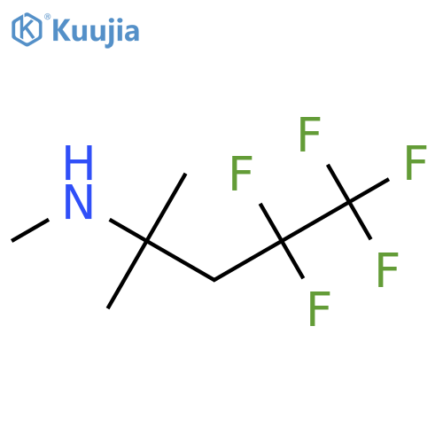 methyl(4,4,5,5,5-pentafluoro-2-methylpentan-2-yl)amine structure