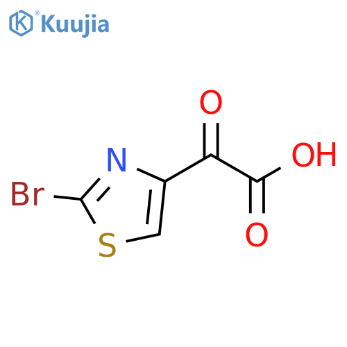 2-(2-bromo-1,3-thiazol-4-yl)-2-oxoacetic acid structure