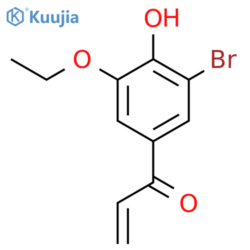1-(3-bromo-5-ethoxy-4-hydroxyphenyl)prop-2-en-1-one structure
