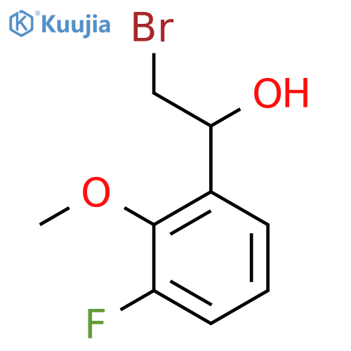 2-bromo-1-(3-fluoro-2-methoxyphenyl)ethan-1-ol structure