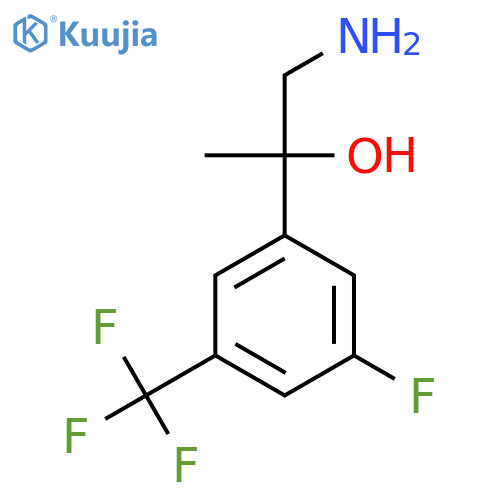 1-amino-2-3-fluoro-5-(trifluoromethyl)phenylpropan-2-ol structure
