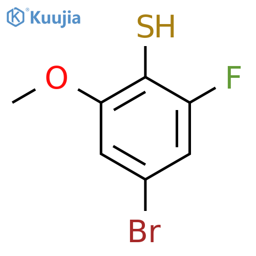 4-bromo-2-fluoro-6-methoxybenzene-1-thiol structure
